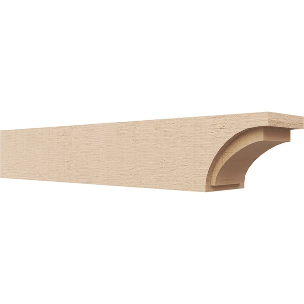 Ekena Millwork 4in. W x 4in. H x 24in. L Rivera Woodgrain TimberThane Rafter Tail, Primed Tan RFTUR04X04X24RIVRCPR - main
